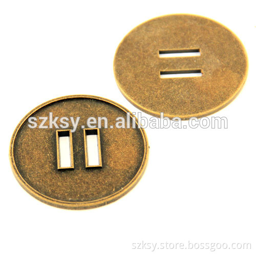 Hot sell alloy 2 hole button for clothing